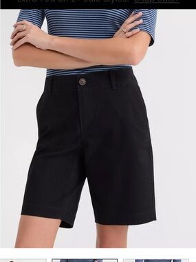 NWT LOFT Navy blue Bermuda Shorts – Tailored Mid-Length